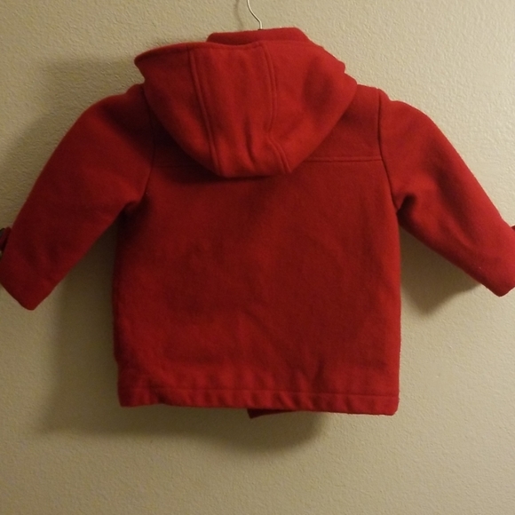 Talbots red peacoat style coat kids 4 wool - Picture 6 of 8